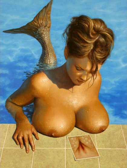 mermaid topless