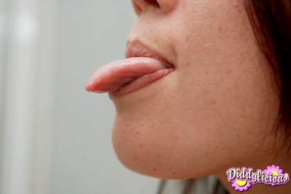 hot teen babe sticks tongue out oral fetish2