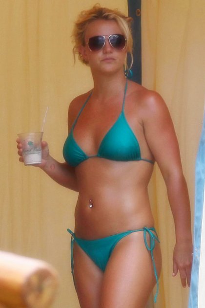 Britney Spears Blue Bikini Maui3