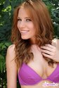 bree morgan sexy purple bikini tight-redhead9